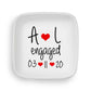 Personalized Jewelry Dish for Newly Engaged Couples