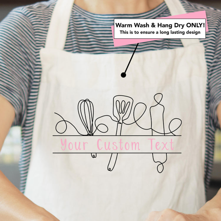 Kitchen Utensils Custom Apron for Chefs and Bakers