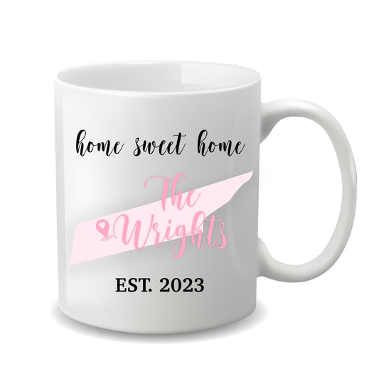 Home Sweet Home Personalized Coffee Mug - Housewarming Gift