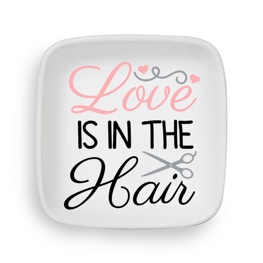 Love is in the Hair Custom Ring Dish