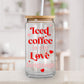 Iced Coffee is my Love Language - Valentine's Iced Coffee Cup