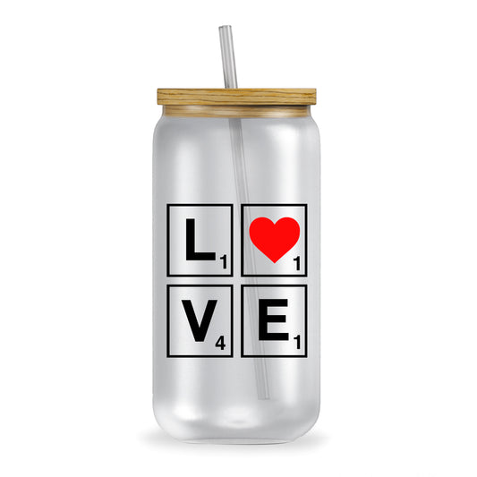 Scrabble Lover Iced Coffee Tumbler