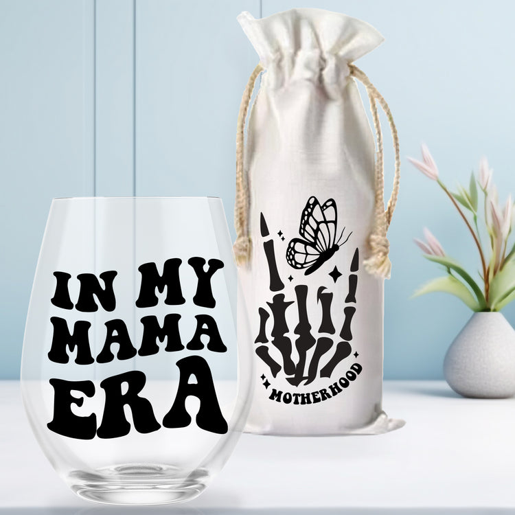 In My Mama Era Stemless Wine Glass