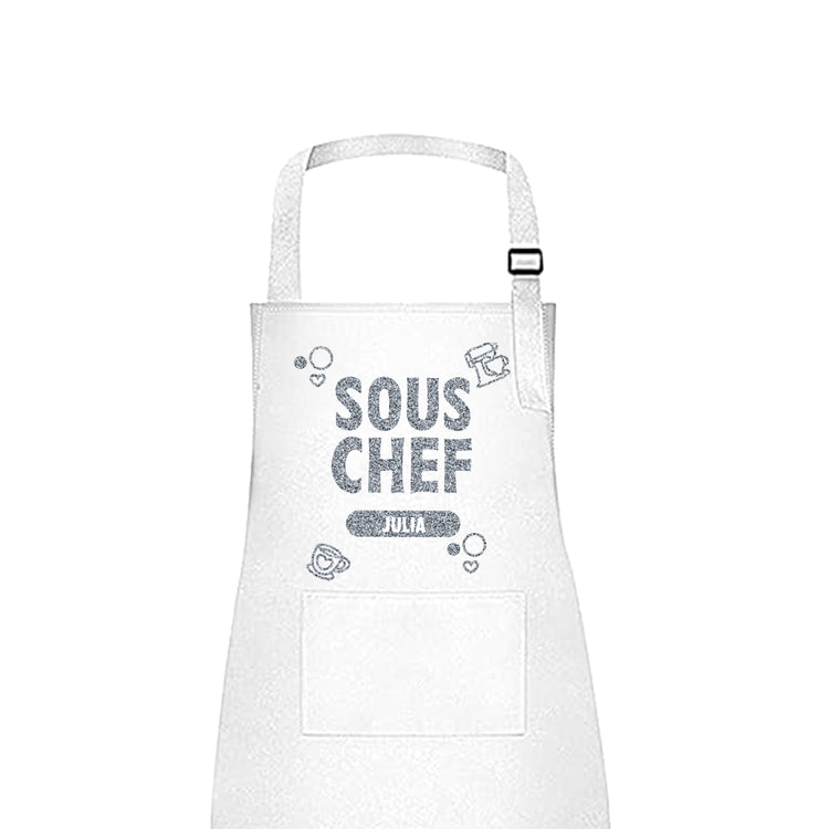 Head Chef & Sous Chef - Custom Kids and Adult Apron Set