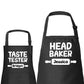 Head Baker & Taste Tester - Custom Kids and Adult Apron Set