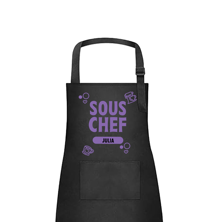 Head Chef & Sous Chef - Custom Kids and Adult Apron Set