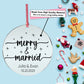 Merry & Married Personalized Christmas Gift