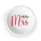 Custom Miss to Mrs Round Ring Dish