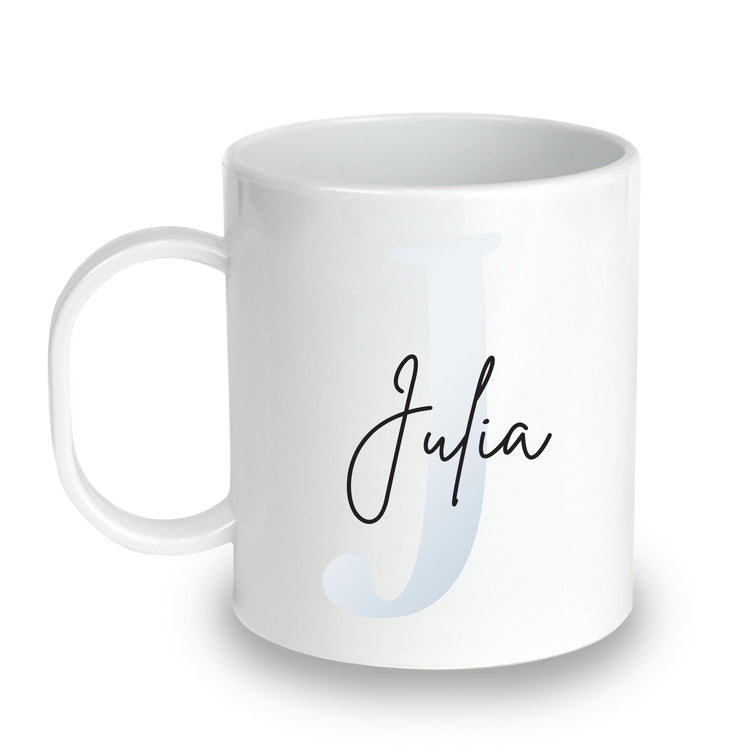 Monogramed Unbreakable Plastic Kids Mug