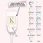 Personalized Monogrammed Champagne Flute