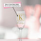 Personalized Monogrammed Champagne Flute