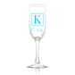 Personalized Monogrammed Champagne Flute