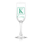 Personalized Monogrammed Champagne Flute