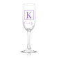 Personalized Monogrammed Champagne Flute