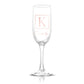 Personalized Monogrammed Champagne Flute