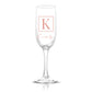 Personalized Monogrammed Champagne Flute