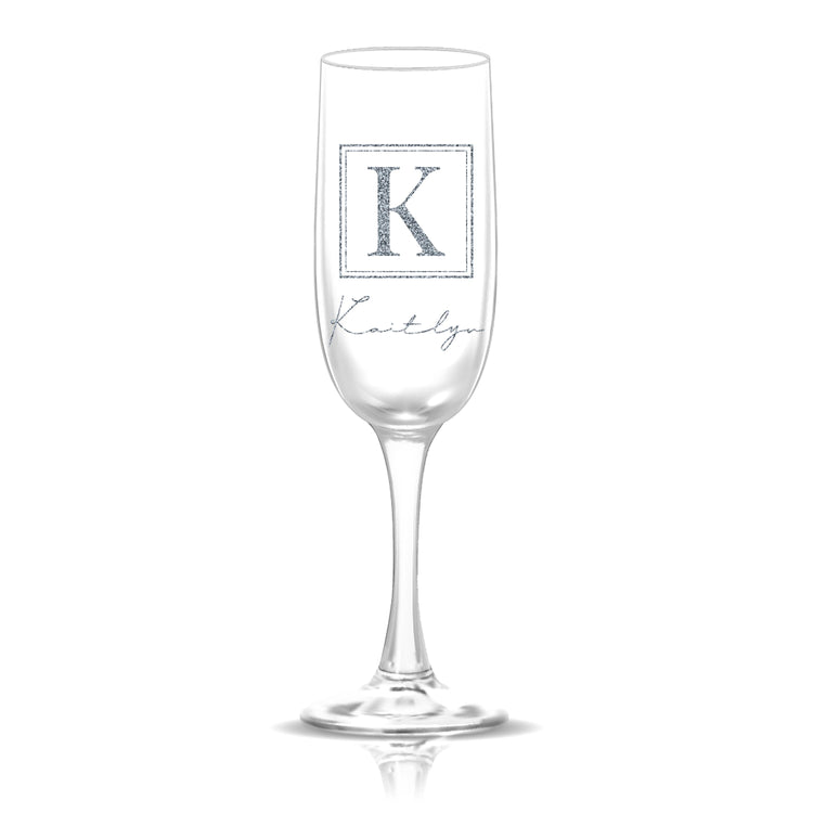 Personalized Monogrammed Champagne Flute