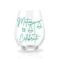 Motion to Celebrate Stemless Wine Glass