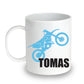 Unbreakable Kids Mug - Personalized with Name and Motorcycle