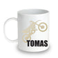 Unbreakable Kids Mug - Personalized with Name and Motorcycle