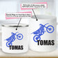 Unbreakable Kids Mug - Personalized with Name and Motorcycle