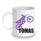 Unbreakable Kids Mug - Personalized with Name and Motorcycle