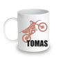 Unbreakable Kids Mug - Personalized with Name and Motorcycle