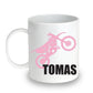 Unbreakable Kids Mug - Personalized with Name and Motorcycle