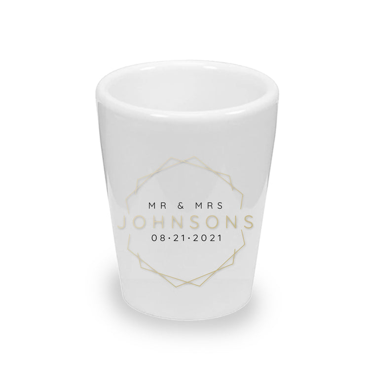 Mr. & Mrs. Wedding Shot Glasses for Guests - Party Favor