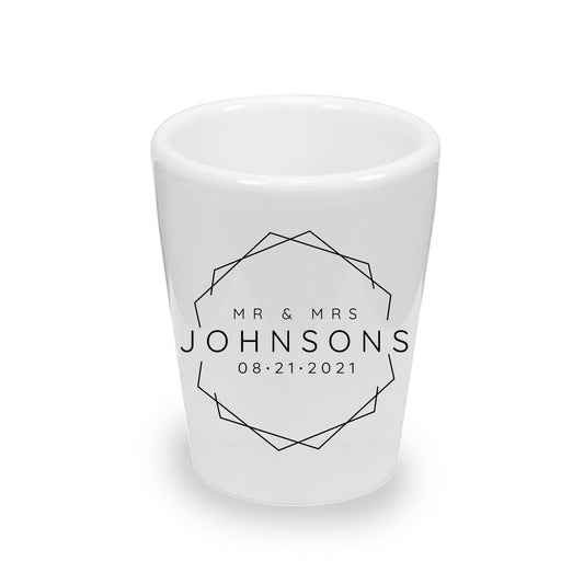 Mr. & Mrs. Wedding Shot Glasses for Guests - Party Favor