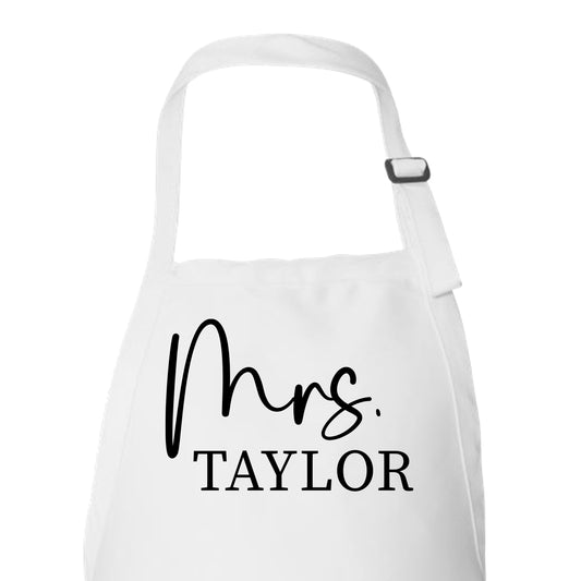 Personalized Mrs Cooking/Baking Apron for Women