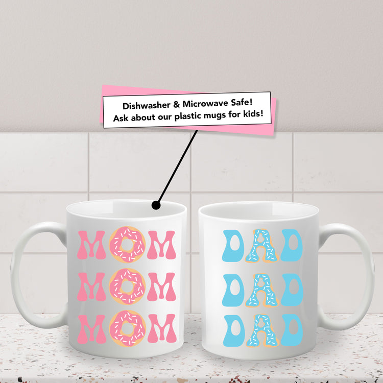 Mom And Dad Donut Lover Mug Set