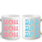 Mom And Dad Donut Lover Mug Set