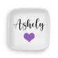 Personalized Ring Dish with Heart and Name