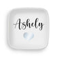 Personalized Ring Dish with Heart and Name