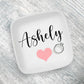 Personalized Ring Dish with Heart and Name