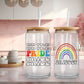 Personalized Pride Rainbow Glass Can