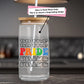 Personalized Pride Rainbow Glass Can