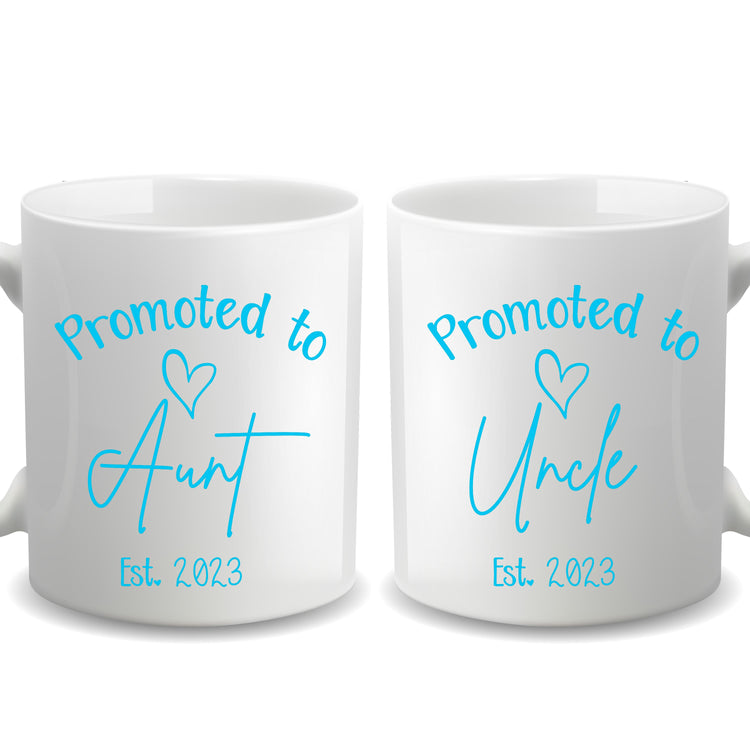 Promoted to Auntie (Or Uncle) Mug- Personalized Birth Announcement Gift