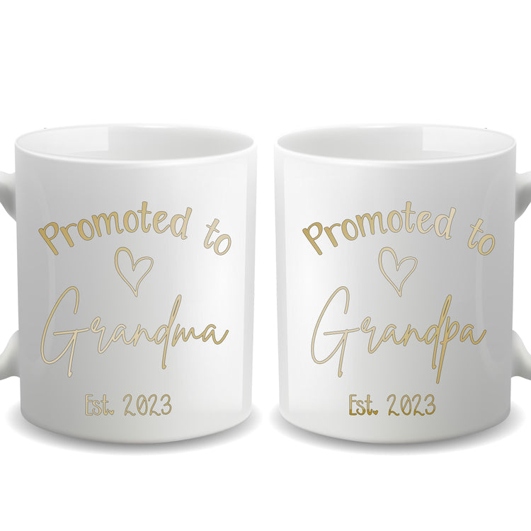 Promoted to Grandparents - Personalized Mug