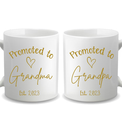 Promoted to Grandparents - Personalized Mug