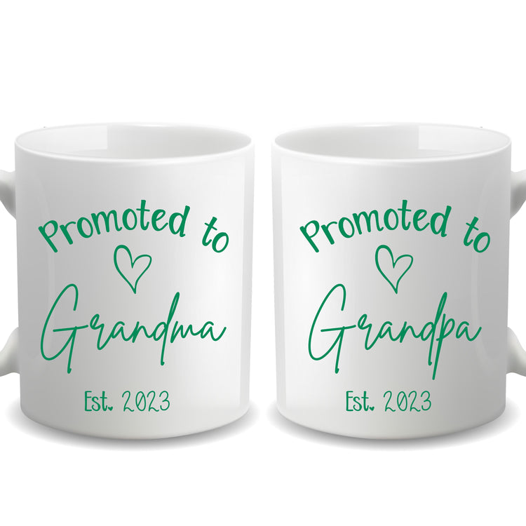 Promoted to Grandparents - Personalized Mug