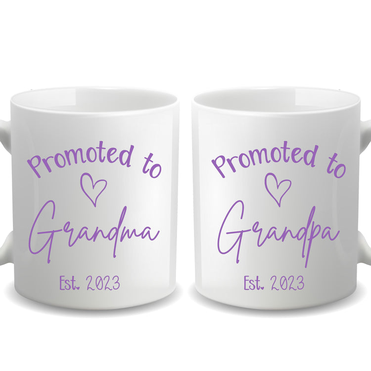 Promoted to Grandparents - Personalized Mug