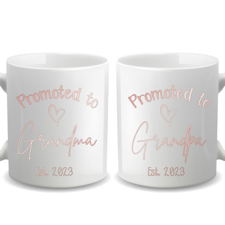 Promoted to Grandparents - Personalized Mug