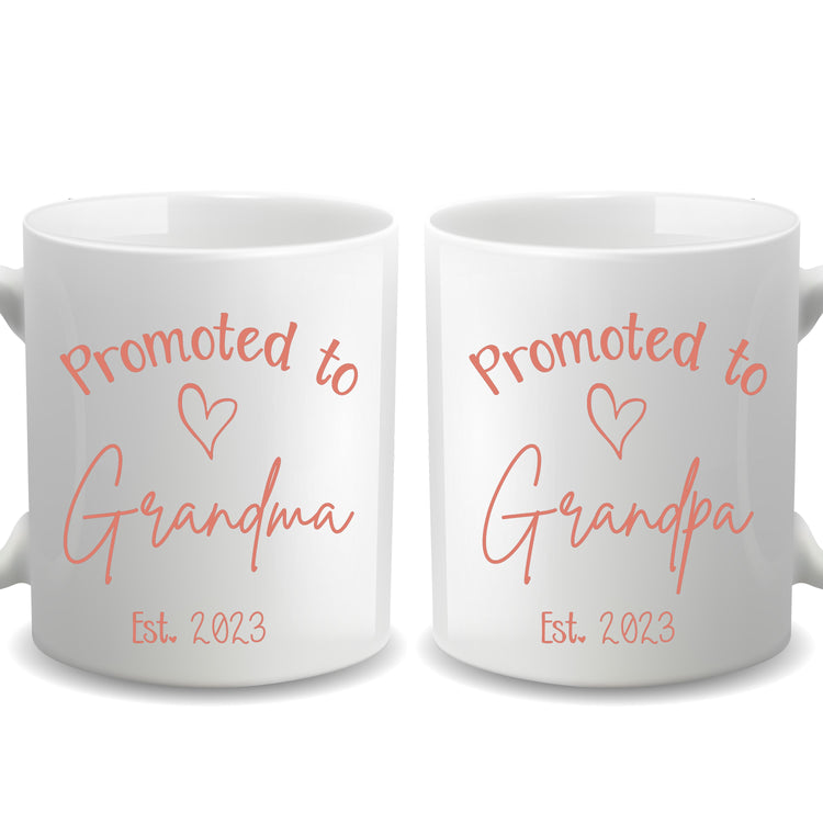 Promoted to Grandparents - Personalized Mug