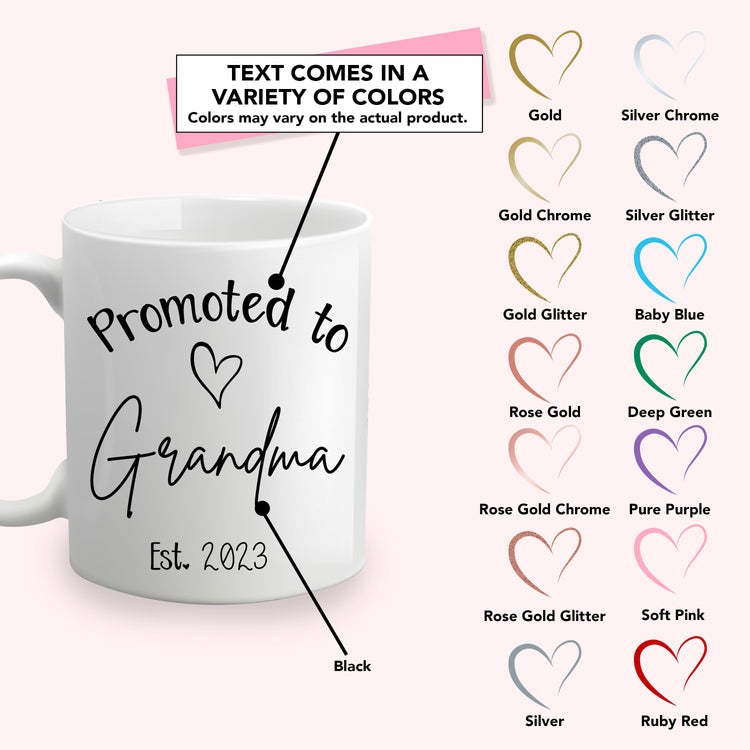 Promoted to Grandparents - Personalized Mug