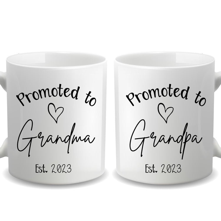 Promoted to Grandparents - Personalized Mug