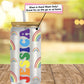 Personalized Pride Rainbow Pattern Glass Can Tumbler