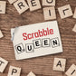 Personalized Scrabble Queen Zipper Pouch with Tassel