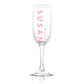 Personalized Name and Date Champagne Flute